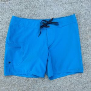 Patagonia Meridian Board Shorts in Oceania Blue size 6